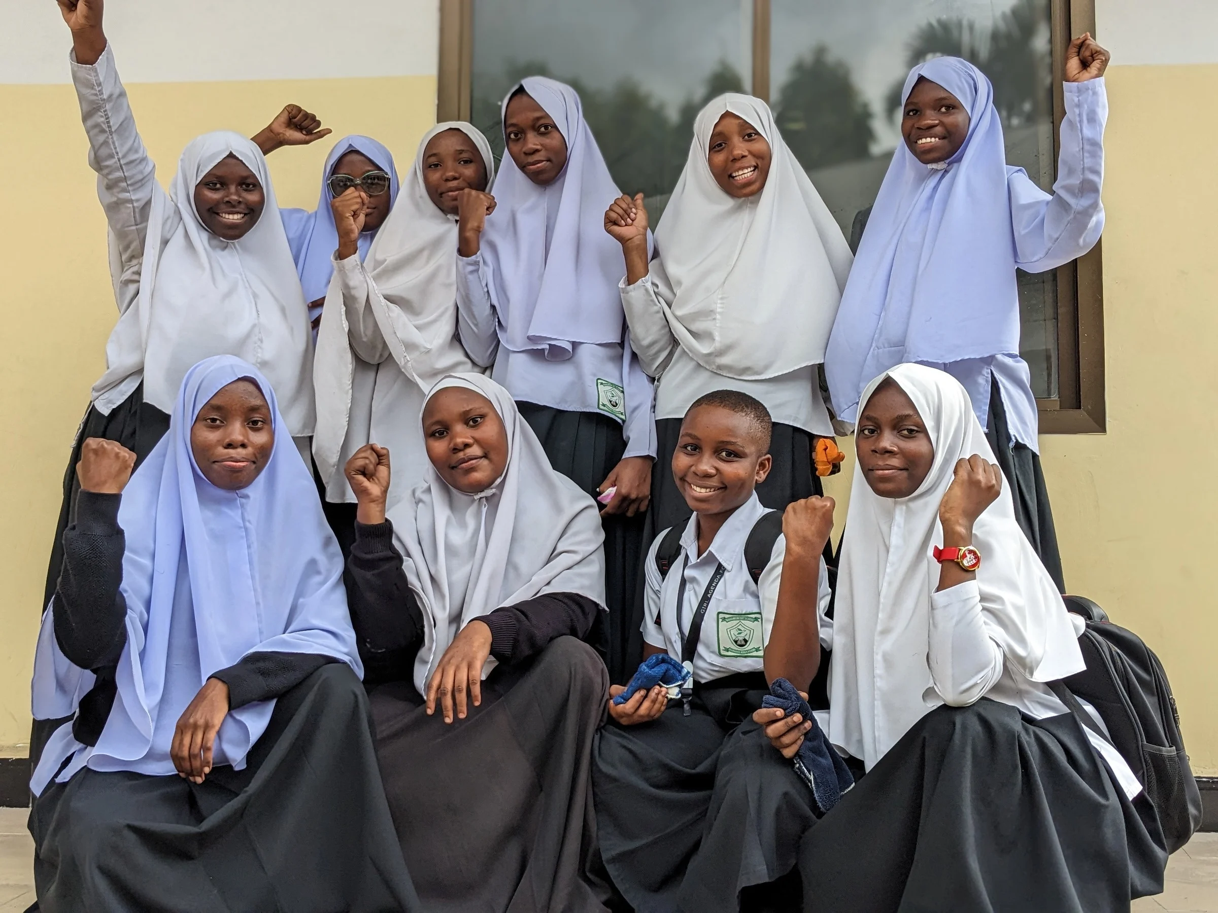 SmartGirlz students celebrating